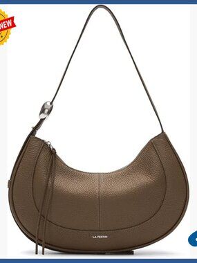 Leather Crossbody Bag with Adjustable Strap, Zipper Closure, Spacious Design